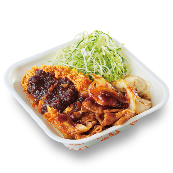 かつやのロースカツと豚スタミナ焼肉