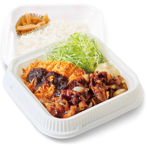 かつやのロースカツと豚スタミナ焼肉
