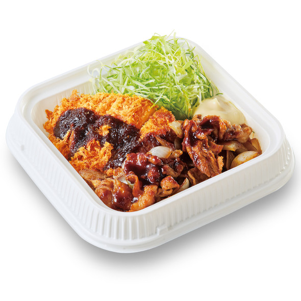 かつやのロースカツと豚スタミナ焼肉