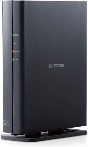 アンテナメーカー「DXアンテナ」のノウハウを生かしたWi-Fi 6対応ルーター、エレコム「WRC-X1800GSA-B」