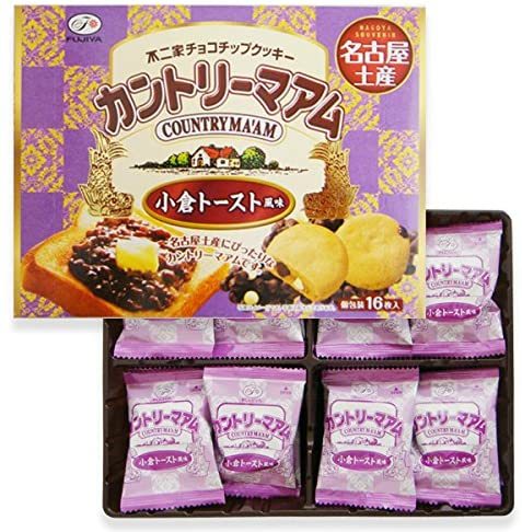不二家 「名古屋土産 16枚カントリーマアム 小倉トースト風味」