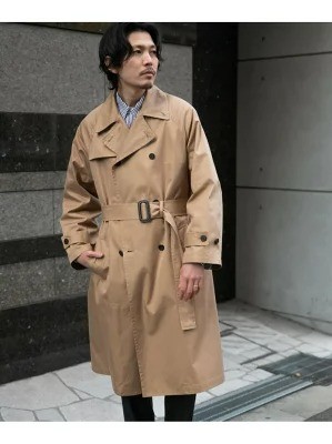 アーバンリサーチ ロッソ「撥水 シャンブレーギャバトレンチコート」