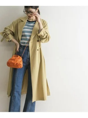 アーバンリサーチ「撥水・防花粉加工 ドロストトレンチコート」