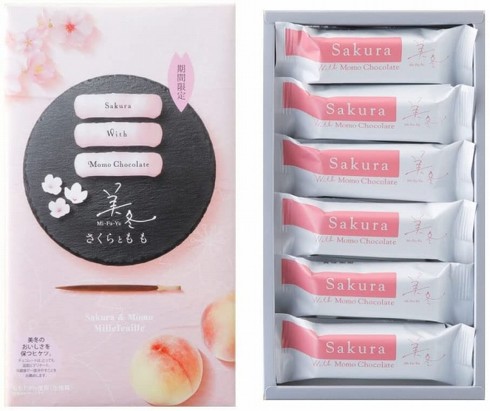 石屋製菓「美冬（みふゆ）さくらともも  6個入り」