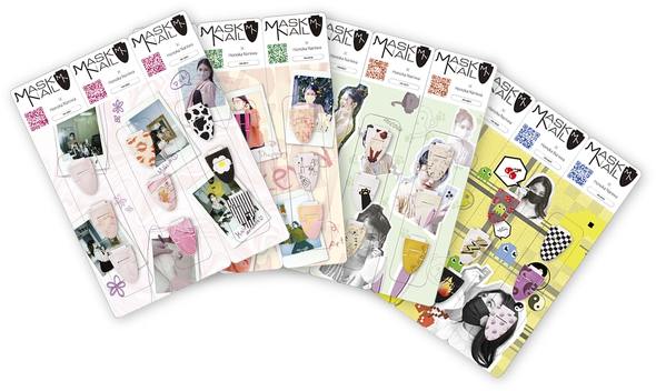 108種類のデザインをそろえた「MASKNAIL」
