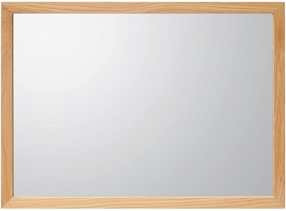 無印良品「壁に付けられる家具 ミラー オーク材 小」