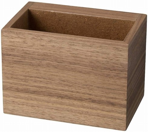 無印良品「壁に付けられる家具 ポケット ウォールナット材」