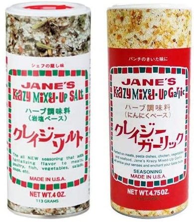 ジェーン「クレイジーソルト 113g クレイジーガーリック 135g 2個セット」