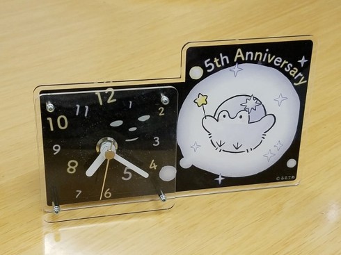 「【数量限定】5周年記念　コウペンちゃん　アクリル置き時計」