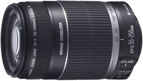 キヤノン「望遠レンズ EF-S55-250mm F4-5.6 IS APS-C対応」