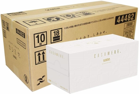 スコッティ「カシミヤ ティシュー 440枚（220組）×10箱入り」