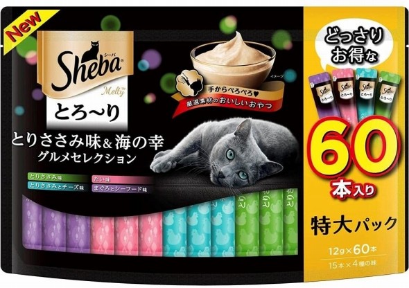 シーバ「シーバメルティ とろ〜り とりささみ味＆海の幸グルメセレクション」