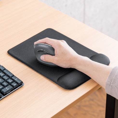 リストレスト付きマウスパッド「200-MPD029BK」