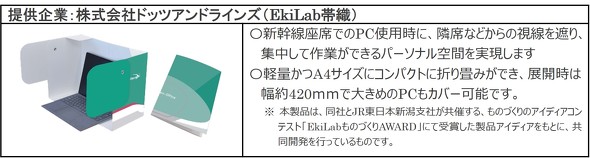 期間限定で無料貸し出しをする折り畳み式間仕切り