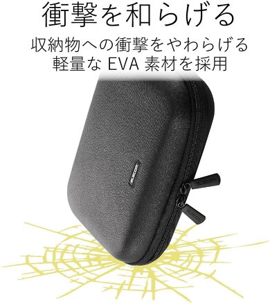 エレコム「ガジェット収納ポーチ Sサイズ(TB-01GPBK)」