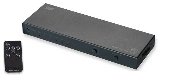 4K60Hz対応4入力1出力HDMI/AV切替器