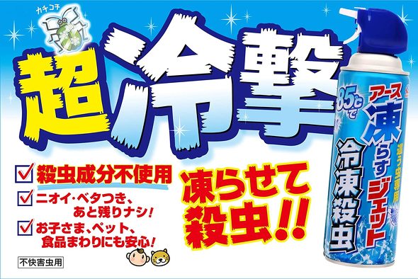 害虫対策グッズ：スプレーは「エアゾールタイプ」か「冷却・泡タイプ」