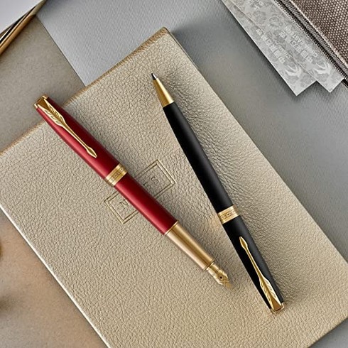 PARKER「万年筆 M 中字 ソネット ラックブラックGT 1950781」