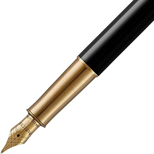 PARKER「万年筆 M 中字 ソネット ラックブラックGT 1950781」