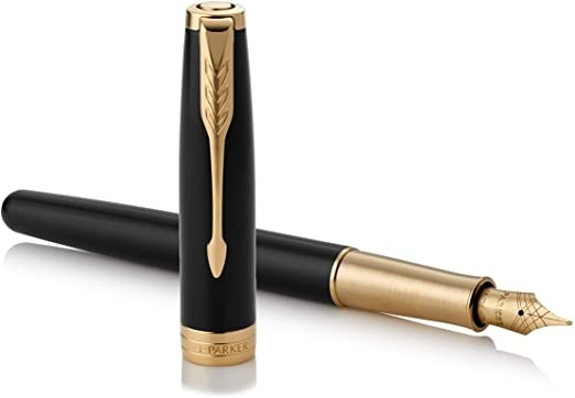 PARKER「万年筆 M 中字 ソネット ラックブラックGT 1950781」
