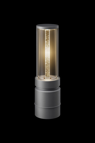 透明な導光ロッドを搭載した屋外照明「llumiro(ルミロ)」
