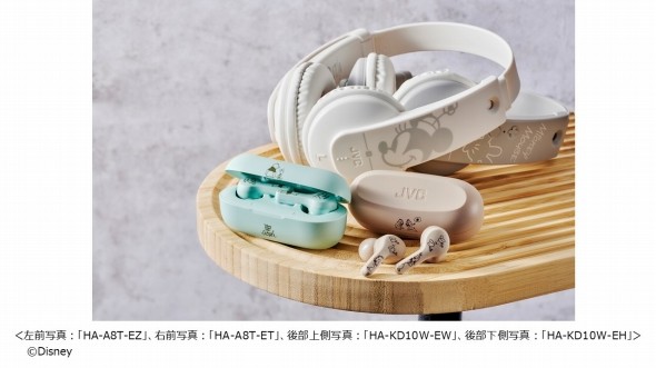 JVCケンウッドが「ミッキーマウス」「ミニーマウス」モデルのワイヤレスヘッドフォンを発売