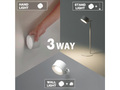 停電時にも使える「3wayマグネットライト」が発売 用途に合わせて3通りの使い方ができるおしゃれなライト