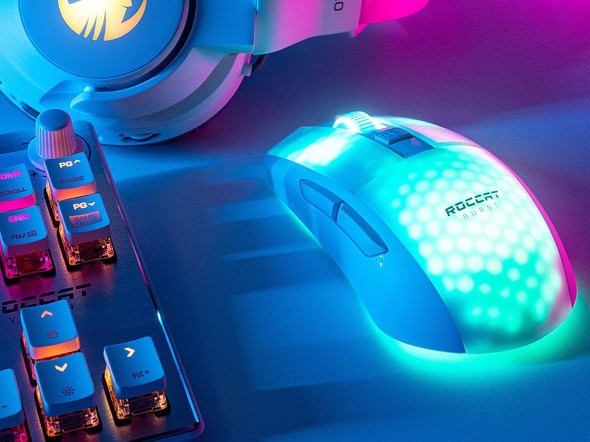 81gの軽さを実現したワイヤレスゲーミングマウス、ROCCAT「Burst Pro Air」