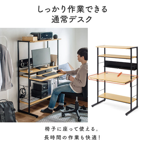 サンワサプライ・3WAYパソコンデスク