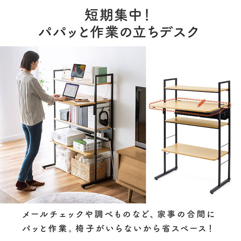 サンワサプライ・3WAYパソコンデスク