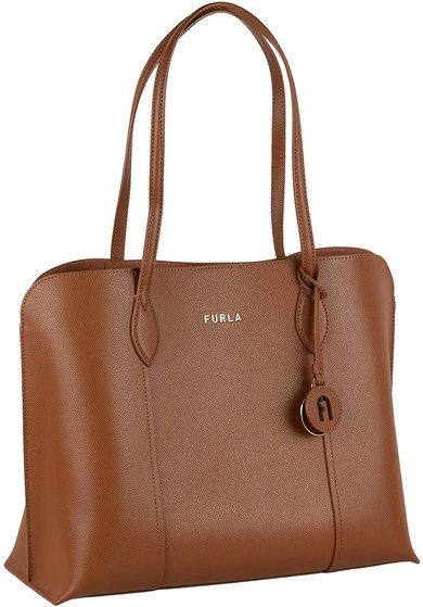 フルラ「VITTORIA L COGNAC トートバッグ」