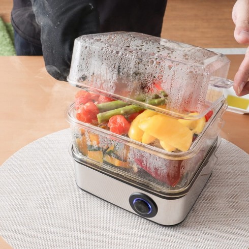 「レンジ要らずで食べごろスチーマー」