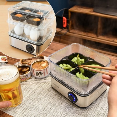 「レンジ要らずで食べごろスチーマー」