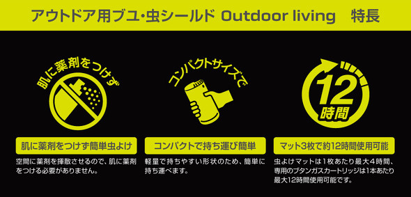 SES 住化エンバイロメンタルサイエンス「Thermacell アウトドア用ブユ・虫シールドOutdoor Living」