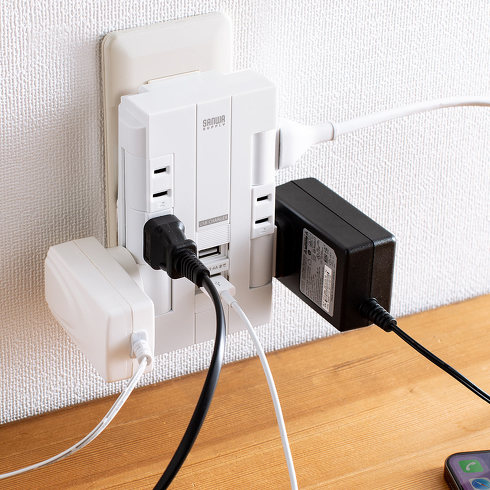 サンワサプライ・6個口電源タップ