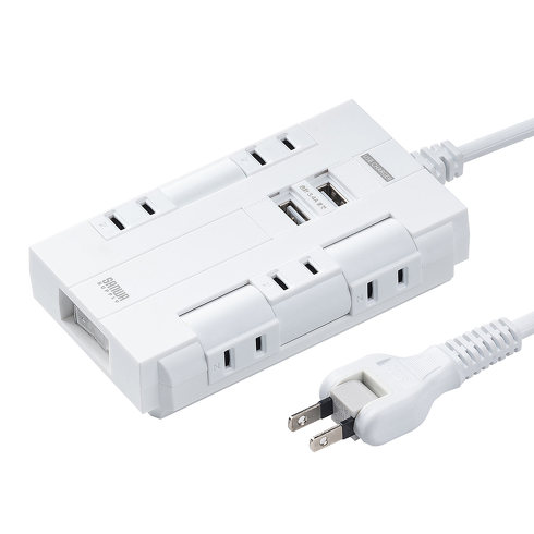 サンワサプライ・6個口電源タップ