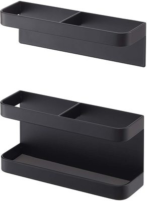 山崎実業 マグネット傘立て タワー&マグネットキーフック&トレイ【セット買い】