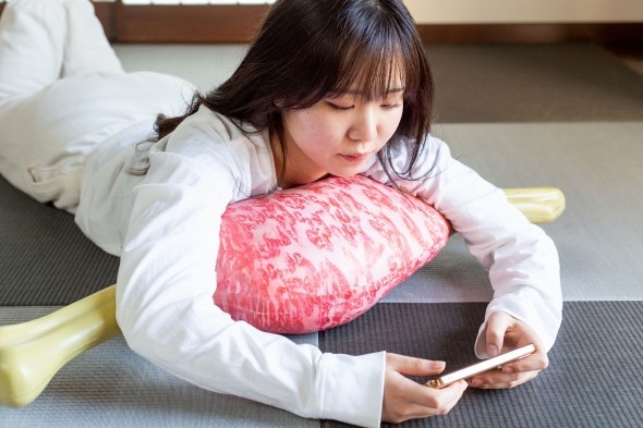 「多目的まくら」使用イメージ