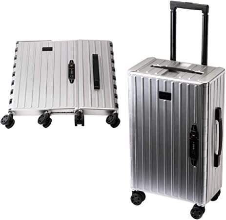 &.FLAT「折り畳めるキャリーケース 35L」