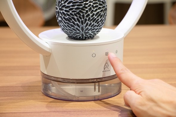 多肉植物を飾るテーブルランプ "TANIQUE"
