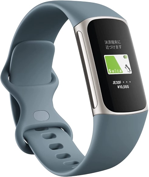 Fitbit(フィットビット)「スマートウォッチ トラッカー スチールブルー/プラチナ Charge 5 」