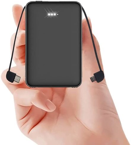 「モバイルバッテリー USB2ポート 楽々収納超薄型」
