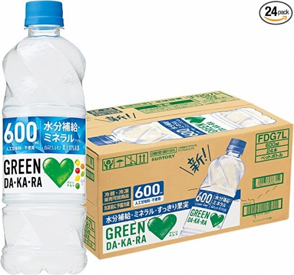 サントリー グリーンダカラ ペットボトル 600ml×24本