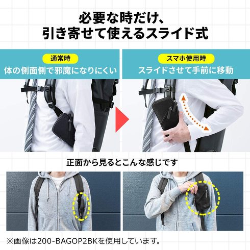 サンワダイレクト「スマホポーチ（200-BAGOP3WP）」