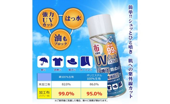 UVカット機能も