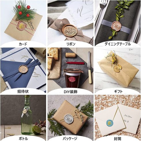 YMJOGGUE「シーリングスタンプ スタンプ1本 銅頭6本 (宇宙山川)」