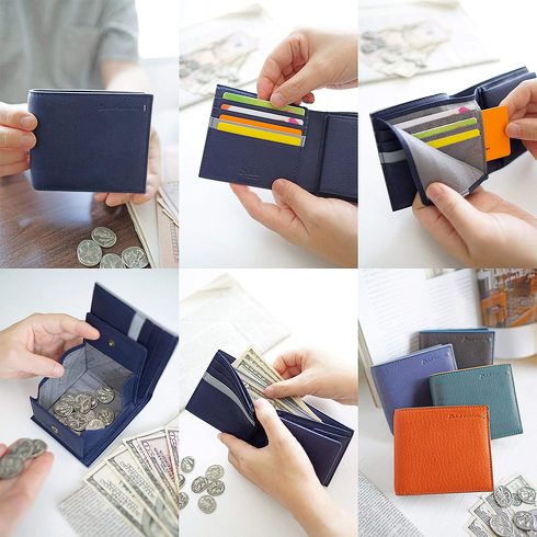 ダコタ／グリップ「小銭入れ付き二つ折り財布」