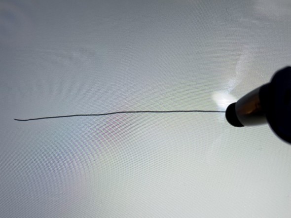 お絵描きアプリで線を引いてみた