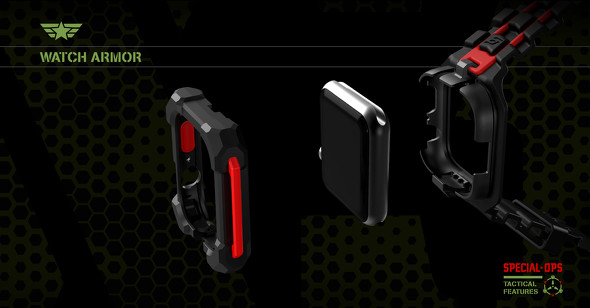 「Special Ops Apple Watch Case」の装着方法
