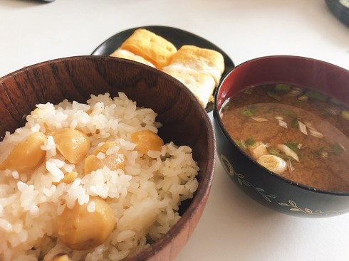 無印良品「炊き込みごはんの素 栗ごはん」でランチ